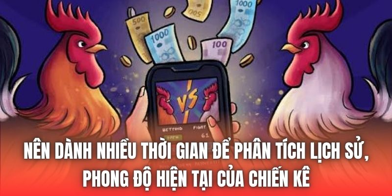 Nên dành nhiều thời gian để phân tích lịch sử, phong độ hiện tại của chiến kê