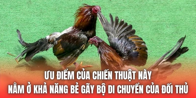 Ưu điểm của chiến thuật này nằm ở khả năng bẻ gãy bộ di chuyển của đối thủ